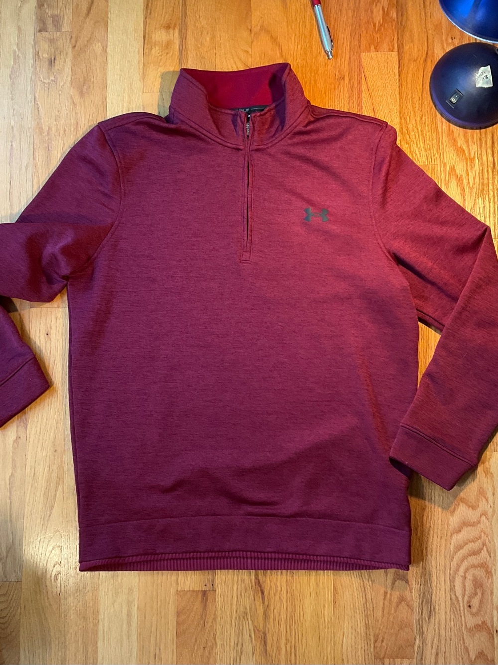 Under Armour Men’s Burgundy Half-Zip Pullover Sweater